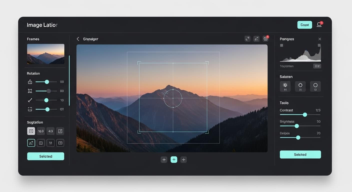 Reference preview for the crop image tool