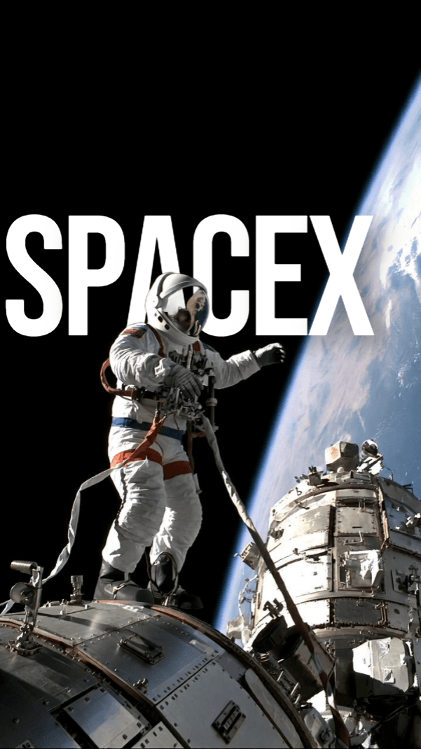 Space-themed text behind image example